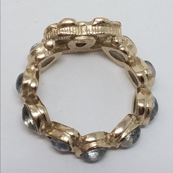 Chanel multicolored gold tone embellished ring - Picture 4 of 8